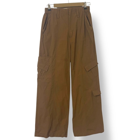 Elodie‎ Cargo Pants Size S Brown Wide Leg High Rise Gorpcore Streetwear Casual - Picture 2 of 8